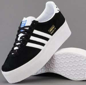 RARE ADIDAS ORIGINALS GAZELLE OG PLATFORM SNEAKERS